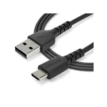 RUSB2AC1MB - Startech Usb A To Usb C Charging Cable W/ Aramid Fiber Sheltering The Heavy Duty Cord Fro