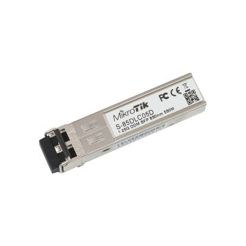 S-85DLC05D - MikroTik 1.25GbE Multi-mode Fibre 550m 850nm Duplex LC Connector SFP Transceiver Module