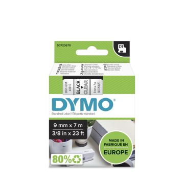 S0720670 - Dymo Dy D1 9Mmx7M 3/8X23 Bk/Clr Global