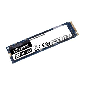 SA2000M8/500G - Kingston A2000 500GB PCI-Express 3.0 x4 NVMe (v1.3) 3D NAND TLC (AES-256 / TCG Opal 2.0) M.2 2280 Solid State Drive (SSD)