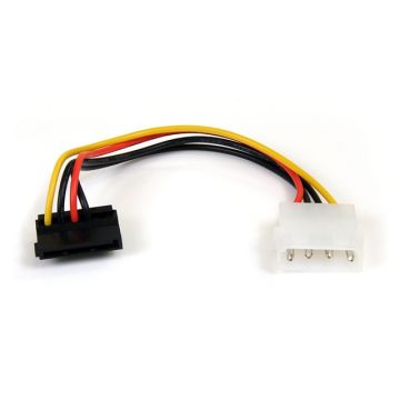 SATAPOWADAPR - StarTech 6inch 4 Pin Molex to Right Angle SATA Power Adapter 