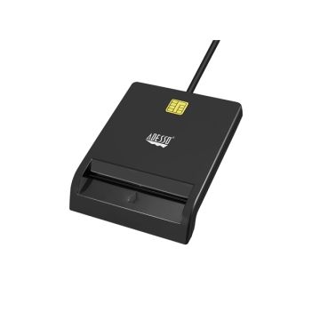 SCR-100 - Adesso Adesso Taa Cac Usb Smart Card Reader, Works For Windows And Mac