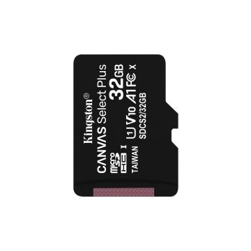 SDCS2/32GB - Kingston 32Gb Micsdhc Canvas Select Plus 100R A1 C10 Card + Adp