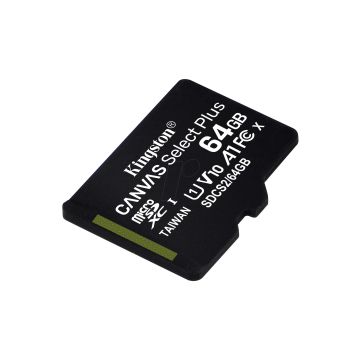SDCS2/64GBSP - Kingston 64Gb Micsdxc Canvas Select Plus 100R A1 C10 Single Pack W/O Adp