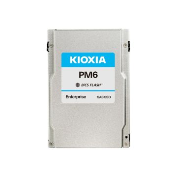 SDFUR76DAB02T - Kioxia PM6 Series 960GB SAS 12Gb/s Mixed Use BiCS Flash TLC (FIPS-140 / SED) 2.5-inch Solid State Drive (SSD)