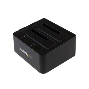 SDOCK2U313 - StarTech USB 3.1 Gen 2 10Gbps Dual Dock f 2.5 3.5 SATA SSD HDD
