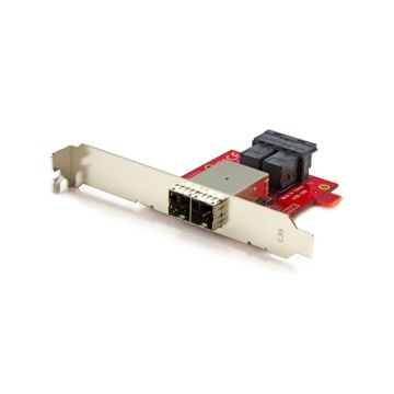 SFF86448PLT2 - StarTech AC 2xSFF-8643 to SFF-8644 mSAS Adapter w Full&LP Brackets