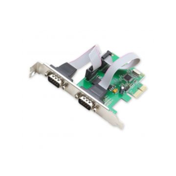 SI-PEX15037 - SYBA 2 Serial Ports PCI-e Controller Card w Low Profile Bracket