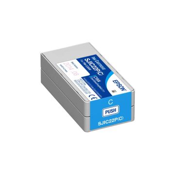 SJIC22P-C - Epson Cyan Ink Cartridge for ColorWorks C3500