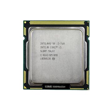 SLBRP - Intel Core i5-760 4-Core 2.80GHz 2.5GT/s DMI 8MB L3 Cache Socket LGA1156 Processor