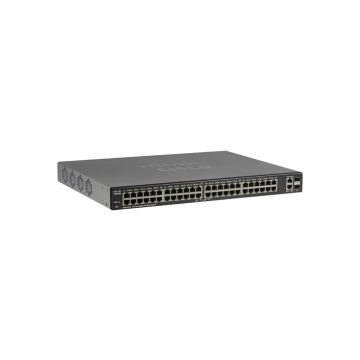 SLM2048PT - Cisco SG200-50P 48-Ports 10/100/1000BASE-T Ethernet Layer 2 Rack-mountable Managed Smart Switch with 2-Ports SFP