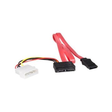 SLSATAF20 - StarTech Cable 20 Slimline SATA Female to SATA w LP4 PowerCable 