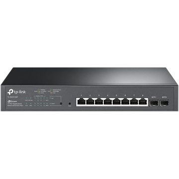 SNXTL-SF1016D - TP-Link TL-SG2210MP | Jetstream 10 Port Gigabit Smart Managed PoE Switch | 8 PoE+ Ports @ 150W, 2 SFP Slots | Omada SDN Integrated | PoE Recovery | IPv6 | Static Routing | Limited Lifetime Protection
