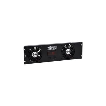 SRFAN3UTEMP - Tripp Lite Blanking Panel For 19 In. Racks - 3U, 2 12Vdc High-Performance Fans, Digital Tem
