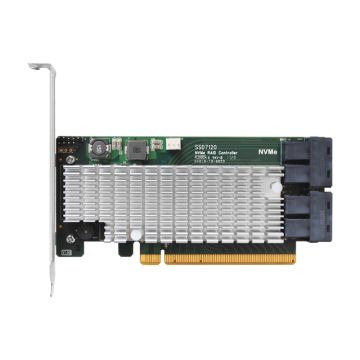 SSD7120 - HighPoint CC 4x Dedicated 32Gbps U.2 to PCIE 3.0 x16 RAID Controller