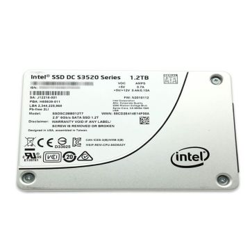SSDSC2BB012T7 - Intel DC S3520 1.2TB SATA 6Gb/s MLC (AES-256 / PLP) 2.5-inch Solid State Drive (SSD)