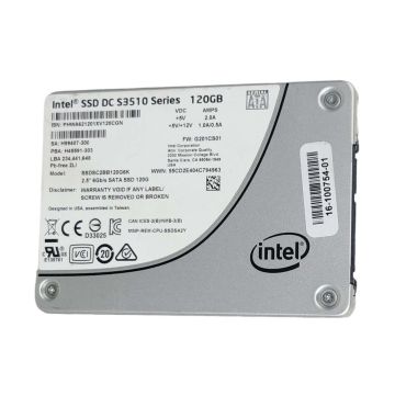 SSDSC2BB120G6K - Intel DC S3510 Series 120GB SATA 6Gb/s MLC (AES-256 / PLP) 2.5-inch Solid State Drive (SSD)