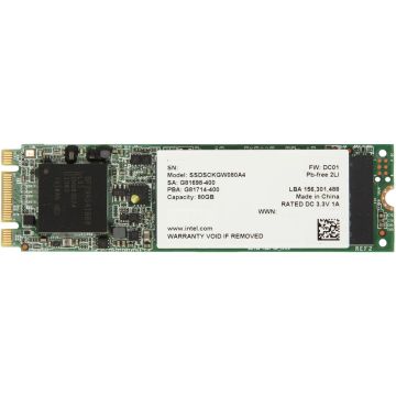 SSDSCKGW080A401 - Intel 530 Series 80GB SATA III MLC Internal Solid State Drive (SSD) SSDSCKGW080A401