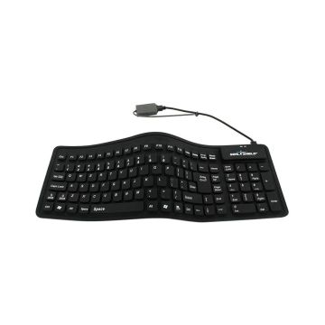SSF106 - Seal Shield Seal Flex Silicone Keyboard - Dishwasher Safe (Black)(Usb)(Gen 2)