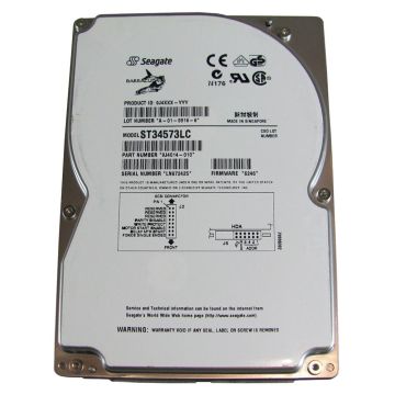 ST34573LC - Seagate Barracuda 9LP 4.55GB 7200RPM 512KB Cache Ultra2 Wide SCSI 80-Pin 3.5-inch Hard Disk Drive