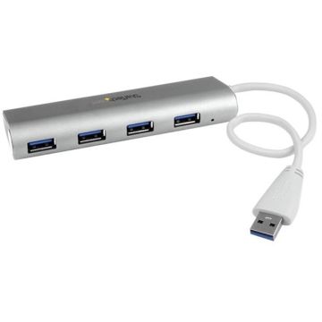 ST43004UA - StarTech Accessory 4PT Portable USB3 Hub with Built-in Cable 