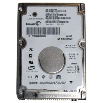 ST94019A - Seagate Momentus 40GB 4200RPM 2MB Cache ATA/100 2.5-inch Hard Disk Drive