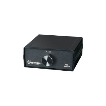 SWL065A - Black Box Rj45 2-To-1 Cat5 Ethernet 10 Mbps Manual Desktop Switch, Taa