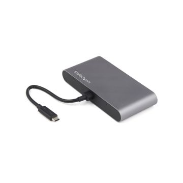 TB3DKM2DPL - Startech Thunderbolt 3 Mini Dock - 40Gb Video & Data/Dual Monitor Displayport 4K 60Hz/1X