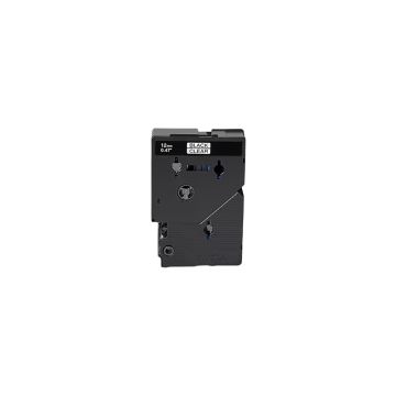 TC-10 - Brother 2-Pack 12mm 7.7m Black on Clear Tape for P-Touch