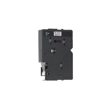 TC-20 - Brother 2-Pack 12mm 7.7m Black on White Tape for P-Touch