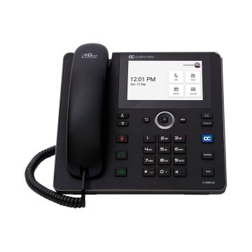 TEAMS-C455HD - AudioCodes C455HD 8-Line Dual-Port Ethernet 5-inch Touch Screen Bluetooth Wi-Fi VoIP Phone
