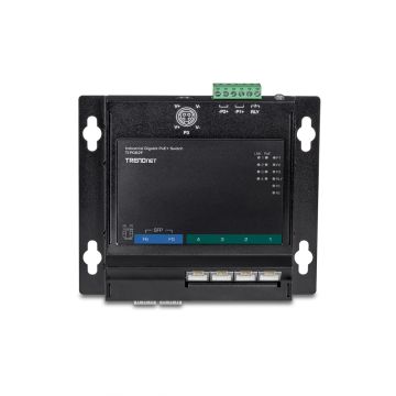 TI-PG62F - TRENDnet Industrial Gigabit 4-Ports 1000BASE-T PoE+ Layer 2 Wall-mountable Network Switch with 2-Ports SFP