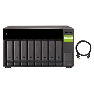TL-D800C-US - Qnap 8-Bay Desktop Usb-C 3.1 Gen2 10Gbps Jbod