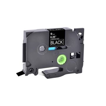 TZE-325 - Brother 9mm 8m White on Black Laminated Tape for P-Touch Series