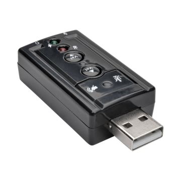 U237-001 - Tripp Lite Usb External Sound Card Microphone Speaker Virtual 7.1 Channel