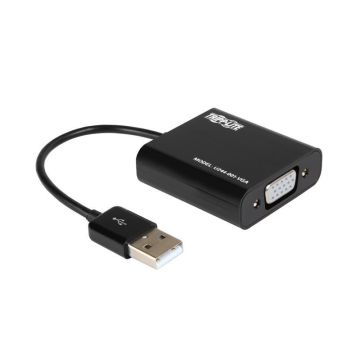 U244-001-VGA - Tripp Lite Usb 2.0 To Vga Dual/Multi-Monitor External Video Graphics Card Adapter W/Built-I