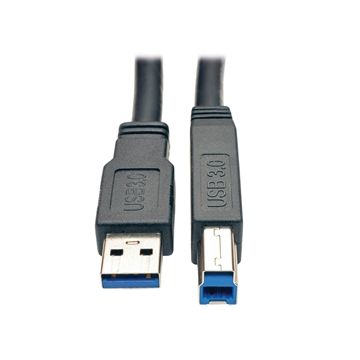 U328-025 - Tripp-Lite CB 25ft USB3.0 SuperSpeed Active Repeater Cable AB M M
