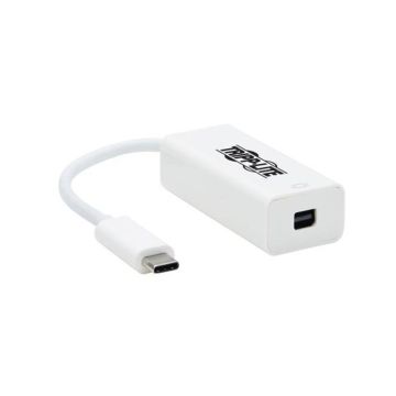 U444-06N-MDP8W - Tripp Lite Usb C To Mini Displayport Adapter Cable W Equalizer 8K White 6In