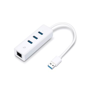 UE330 - Tp-Link Usb 3.0 3-Port Hub & Gigabit Ethernet Adapter, 3 Usb 3.0 Port, 1 10/100/1000Mbps