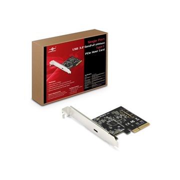 UGT-PCE320C - Vantec CC Single Port USB3.2 Gen2x2 20Gbps Type C PCIe Host Card