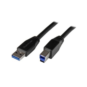 USB3SAB5M - StarTech Cable 15ft Active USB 3.0 USB-A to USB-B Cable M M 