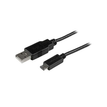 USBAUB6BK - StarTech Cable 6ft Mobile Charge Sync USB to Slim Micro USB f Tablet