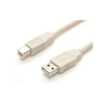 USBFAB_3 - StarTech 3 ft Beige A to B USB 2.0 Cable M M 