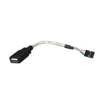 USBMBADAPT - StarTech 6inch Cable USB2 A Female to USB MB 4Pin Header F F 