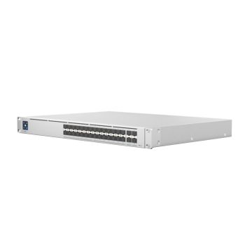 USW-PRO-AGGREGATION - Ubiquiti UniFi Pro 24-Ports 10GBase-X SFP+ Layer 3 Rack-mountable Managed Aggregation Switch with 4-Ports SFP28