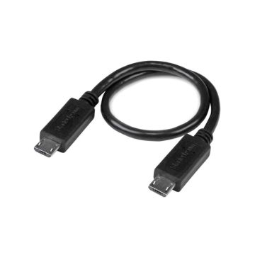 UUUSBOTG8IN - StarTech Cable USB OTG Cable Micro USB to Micro USB M M 8in 