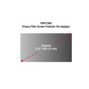 VSPF2380 - ViewSonic AC 23.8 Privacy Filter Screen Protector f Widescreen Black