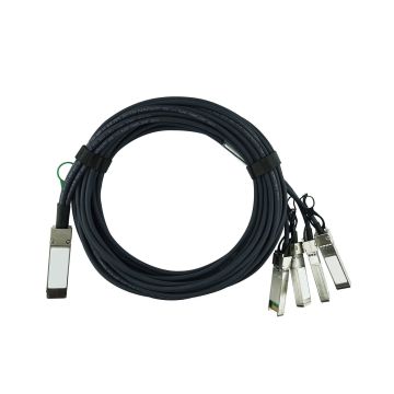 W4T3V - Dell 7M 40GbE QSFP+ to 4x SFP+ Passive Copper Breakout Cable