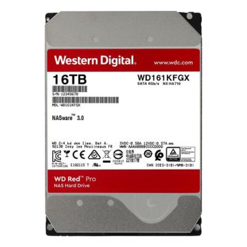 WD161KFGX - Western Digital Red Pro 16TB SATA 6Gb/s 7200RPM 512MB Cache 3.5-inch Internal Hard Drive