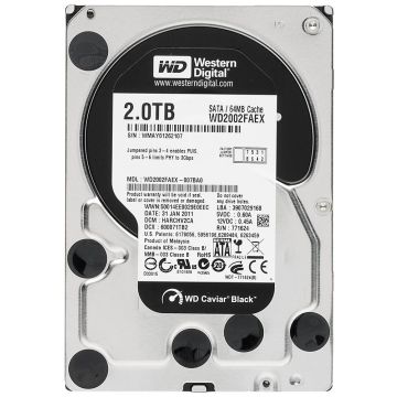 WD2002FAEX - Western Digital Caviar Black 2TB SATA 6Gb/s 7200RPM 64MB Cache 3.5-inch Internal Hard Drive